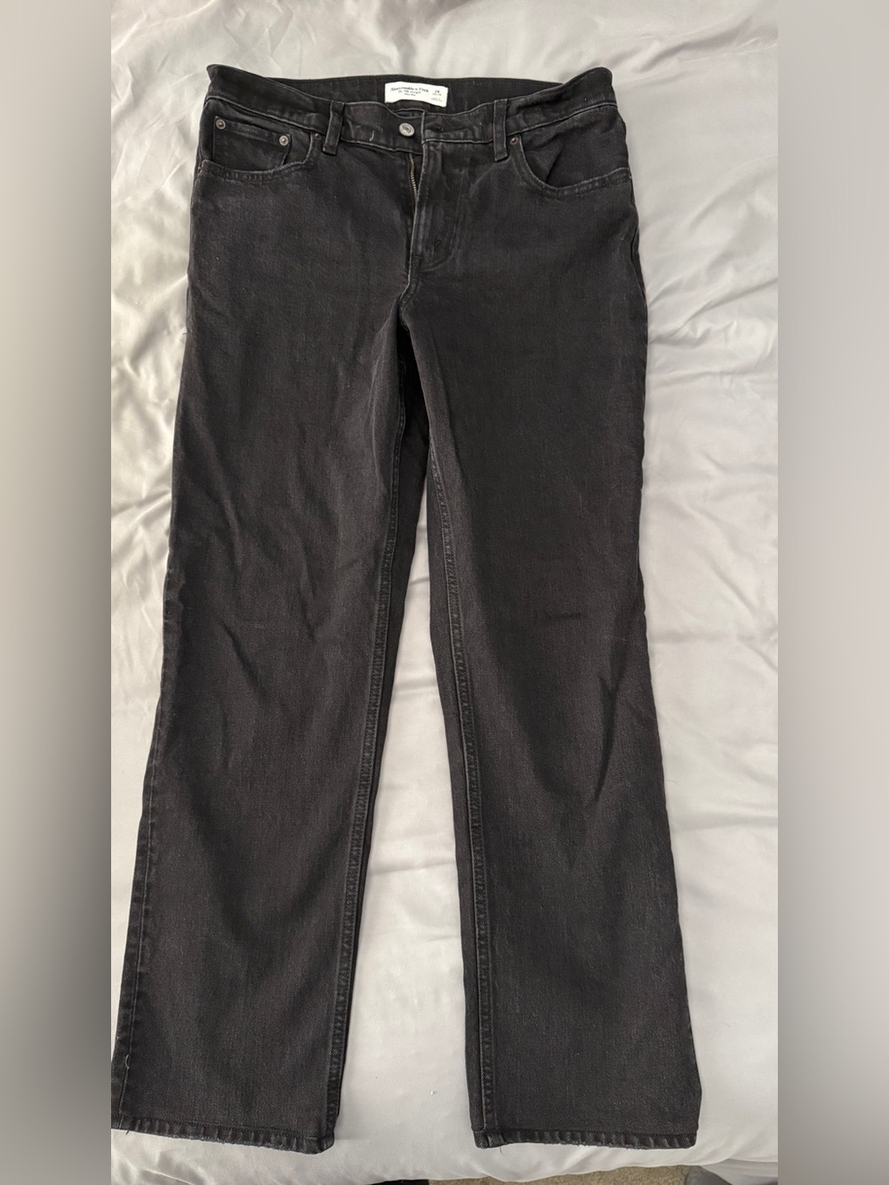 Abercrombie & Fitch  90s relaxed Black Straight leg mid rise jeans